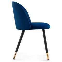 Стул на металлокаркасе Gabi dark blue / black / gold в Сургуте - surgut.mebel24.online | фото 3