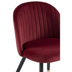 Стул на металлокаркасе Gabi wine red / black в Сургуте - surgut.mebel24.online | фото 5