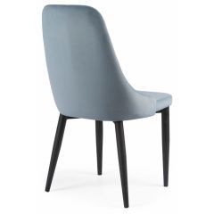 Стул на металлокаркасе Kora light blue / black в Сургуте - surgut.mebel24.online | фото 4