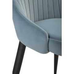 Стул на металлокаркасе Kora light blue / black в Сургуте - surgut.mebel24.online | фото 6