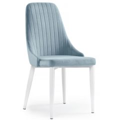 Стул на металлокаркасе Kora light blue / white в Сургуте - surgut.mebel24.online | фото