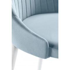 Стул на металлокаркасе Kora light blue / white в Сургуте - surgut.mebel24.online | фото 6