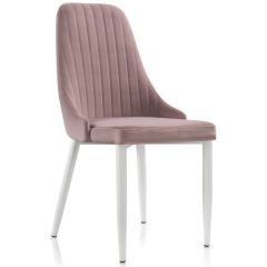 Стул на металлокаркасе Kora white / light purple в Сургуте - surgut.mebel24.online | фото 1