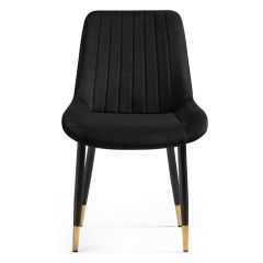 Стул на металлокаркасе Seda 1 black / gold / black в Сургуте - surgut.mebel24.online | фото 2