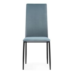 Стул на металлокаркасе Tod light blue / black в Сургуте - surgut.mebel24.online | фото