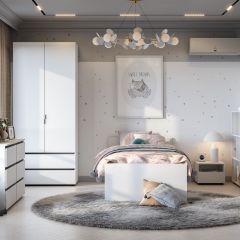 Токио Шкаф двухстворчатый с двумя ящиками в Сургуте - surgut.mebel24.online | фото 3