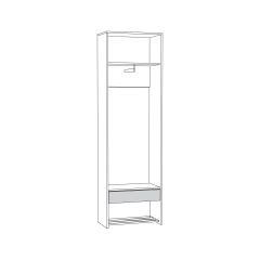 Трувор Шкаф для одежды 13.328.02 в Сургуте - surgut.mebel24.online | фото 2