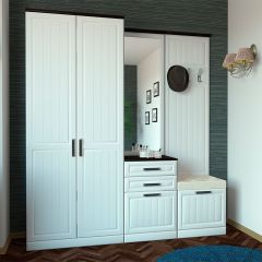 Вешалка НКМ ВЕНЕЦИЯ-1 Секция- 2 (Венге/Белое дерево) в Сургуте - surgut.mebel24.online | фото 2