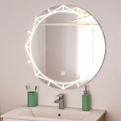 Зеркало Алжир 700 с подсветкой Домино (GL7033Z) в Сургуте - surgut.mebel24.online | фото 3