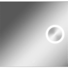 Зеркало Cosmo 100 alum (линза) с подсветкой Sansa (SCL1026Z) в Сургуте - surgut.mebel24.online | фото