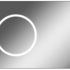 Зеркало Eclipse 100 black с подсветкой Sansa (SE1032Z) в Сургуте - surgut.mebel24.online | фото 1