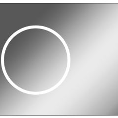 Зеркало Eclipse 90 black с подсветкой Sansa (SE1031Z) в Сургуте - surgut.mebel24.online | фото