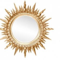 Зеркало круглое золото (1810(1) в Сургуте - surgut.mebel24.online | фото 1