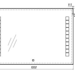 Зеркало Quadro 100 alum с подсветкой Sansa (SQ1019Z) в Сургуте - surgut.mebel24.online | фото 7