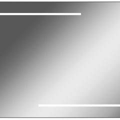 Зеркало Ray 90 black с подсветкой Sansa (SR1036Z) в Сургуте - surgut.mebel24.online | фото 1