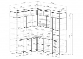 АЛЬБА Кухонный гарнитур Гранд Прайм  (2200*2500 мм) в Сургуте - surgut.mebel24.online | фото 2