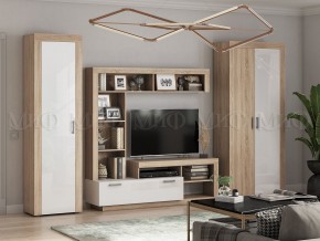 Ангара Центральная секция (Белый глянец/Сонома) в Сургуте - surgut.mebel24.online | фото 3