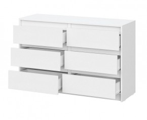 АЙДЕН КМ06-1200 Комод 6 ящиков (белый) в Сургуте - surgut.mebel24.online | фото 2