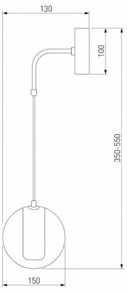 Бра Eurosvet Cobble 50258 LED дымчатый в Сургуте - surgut.mebel24.online | фото 2