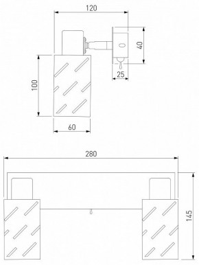 Бра Eurosvet Fente 20090/2 белый/хром в Сургуте - surgut.mebel24.online | фото 5