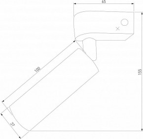 Бра Eurosvet Pitch 20143/1 LED латунь в Сургуте - surgut.mebel24.online | фото