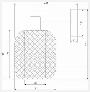 Бра Eurosvet Voile 30191/1 черный в Сургуте - surgut.mebel24.online | фото 4