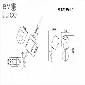 Бра EVOLUCE Besano SLE205301-01 в Сургуте - surgut.mebel24.online | фото 7