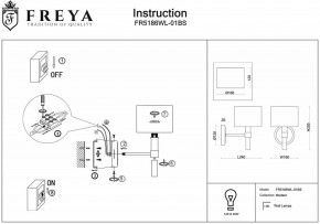 Бра Freya Lino FR5186WL-01BS в Сургуте - surgut.mebel24.online | фото 3