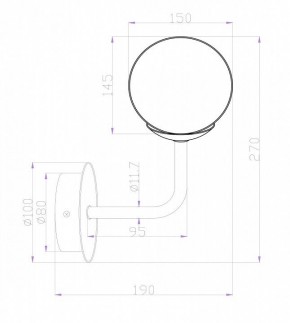 Бра Maytoni Erich MOD221-WL-01-N в Сургуте - surgut.mebel24.online | фото 3