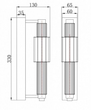 Бра Maytoni Verticale MOD308WL-L9GR3K в Сургуте - surgut.mebel24.online | фото 3