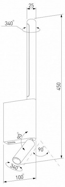 Бра с подсветкой Elektrostandard Sarca a066402 в Сургуте - surgut.mebel24.online | фото 4