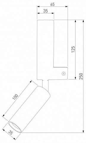 Бра с подсветкой Eurosvet Pitch 40020/1 LED черный/латунь в Сургуте - surgut.mebel24.online | фото 2