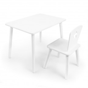 Детский комплект стол и стул «Звезда» Rolti Baby (белый/белый, массив березы/мдф) в Сургуте - surgut.mebel24.online | фото 1