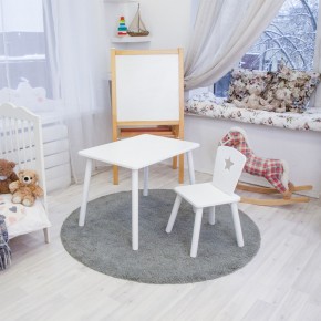 Детский комплект стол и стул «Звезда» Rolti Baby (белый/белый, массив березы/мдф) в Сургуте - surgut.mebel24.online | фото 2