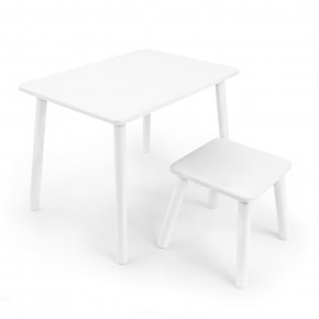 Детский комплект стол и табурет Rolti Baby (белая столешница/белое сиденье/белые ножки) в Сургуте - surgut.mebel24.online | фото