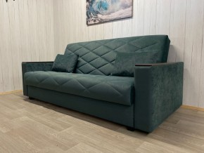 Диван Престиж-15 (НПБ+МДФ) велюр Sensey bottle green в Сургуте - surgut.mebel24.online | фото