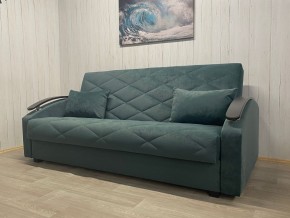 Диван Престиж-16 (НПБ+МДФ) велюр Sensey bottle green в Сургуте - surgut.mebel24.online | фото