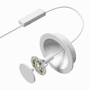 DK2700-WH Встраиваемый светильник, IP 20, 7 Вт, LED 3000, белый, алюминий в Сургуте - surgut.mebel24.online | фото 5