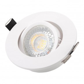 DK3020-WH Встраиваемый светильник, IP 20, 10 Вт, GU5.3, LED, белый, пластик в Сургуте - surgut.mebel24.online | фото 2