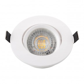 DK3020-WH Встраиваемый светильник, IP 20, 10 Вт, GU5.3, LED, белый, пластик в Сургуте - surgut.mebel24.online | фото 4
