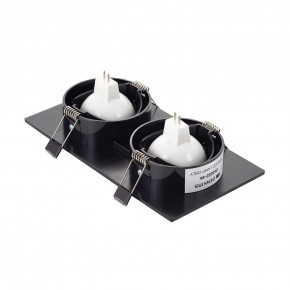 DK3022-BK Встраиваемый светильник, IP 20, 10 Вт, GU5.3, LED, черный, пластик в Сургуте - surgut.mebel24.online | фото 3