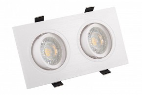 DK3022-WH Встраиваемый светильник, IP 20, 10 Вт, GU5.3, LED, белый, пластик в Сургуте - surgut.mebel24.online | фото 1