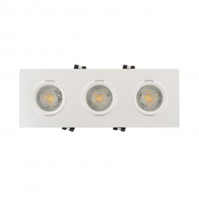 DK3023-WH Встраиваемый светильник, IP 20, 10 Вт, GU5.3, LED, белый, пластик в Сургуте - surgut.mebel24.online | фото 1