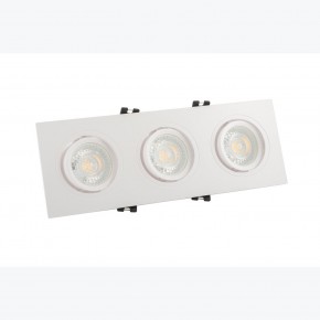 DK3023-WH Встраиваемый светильник, IP 20, 10 Вт, GU5.3, LED, белый, пластик в Сургуте - surgut.mebel24.online | фото 2