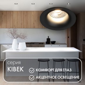 DK3024-BK Встраиваемый светильник, IP 20, 10 Вт, GU5.3, LED, черный, пластик в Сургуте - surgut.mebel24.online | фото 3