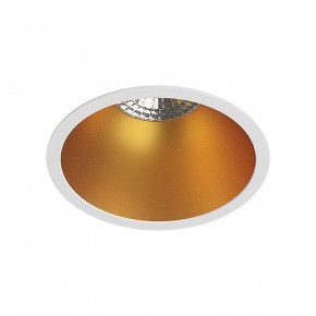 DK3026-WG Встраиваемый светильник, IP 20, 10 Вт, GU5.3, LED, белый/золотой, пластик в Сургуте - surgut.mebel24.online | фото 1