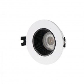 DK3061-WH+BK Встраиваемый светильник, IP 20, 10 Вт, GU5.3, LED, белый/черный, пластик в Сургуте - surgut.mebel24.online | фото 1