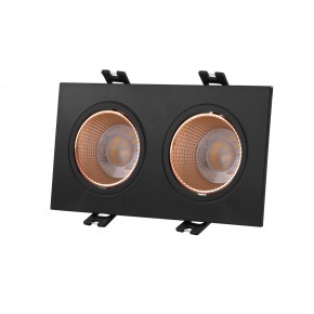 DK3072-BBR Встраиваемый светильник, IP 20, 10 Вт, GU5.3, LED, черный/бронзовый, пластик в Сургуте - surgut.mebel24.online | фото 1