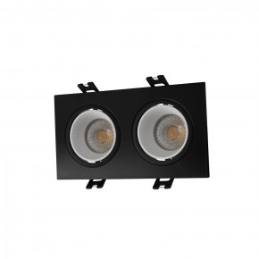 DK3072-BK+WH Встраиваемый светильник, IP 20, 10 Вт, GU5.3, LED, черный/белый, пластик в Сургуте - surgut.mebel24.online | фото 1