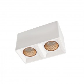 DK3085-WH+BR Светильник накладной IP 20, 10 Вт, GU5.3, LED, белый/бронзовый, пластик в Сургуте - surgut.mebel24.online | фото 1